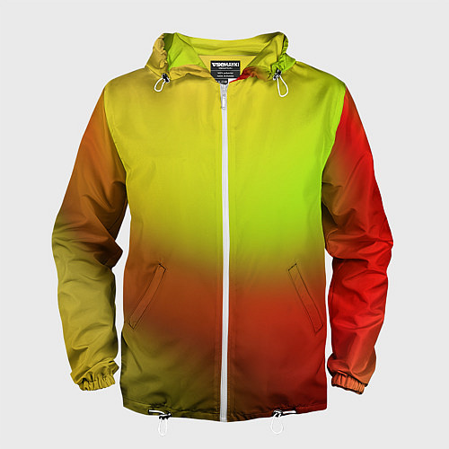 Мужская ветровка Color multicolored gradient / 3D-Белый – фото 1