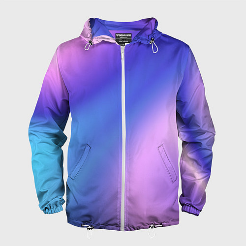 Мужская ветровка Color multicolored gradient / 3D-Белый – фото 1