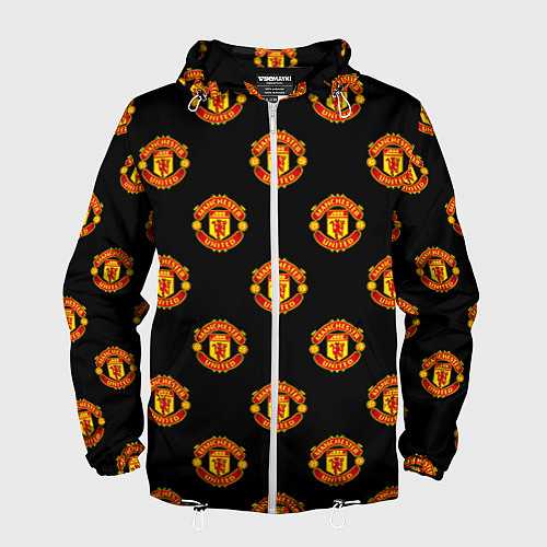 Мужская ветровка Manchester United Pattern / 3D-Белый – фото 1