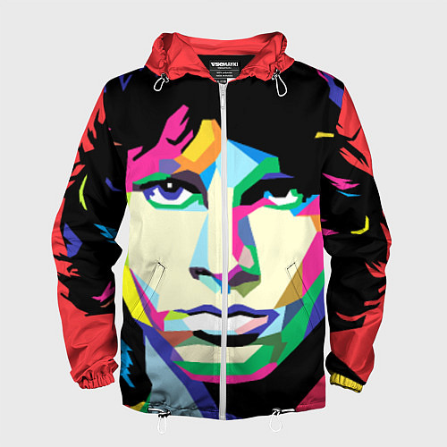 Мужская ветровка Jim morrison / 3D-Белый – фото 1