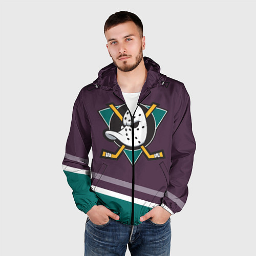 Мужская ветровка Anaheim Ducks Selanne / 3D-Черный – фото 3