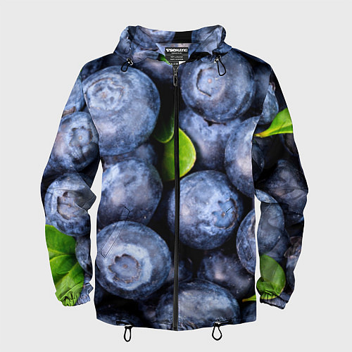 Мужская ветровка Черника / 3D-Черный – фото 1