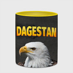 Кружка 3D Dagestan Eagle, цвет: 3D-белый + желтый — фото 2