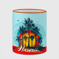 Кружка 3D HAWAII 6, цвет: 3D-оранжевый кант — фото 2