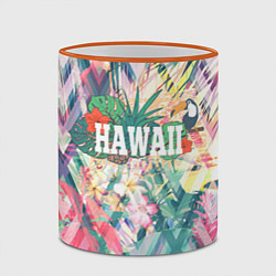 Кружка 3D Hawaii Summer, цвет: 3D-оранжевый кант — фото 2