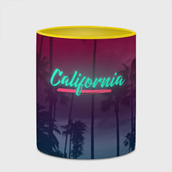 Кружка 3D California, цвет: 3D-белый + желтый — фото 2