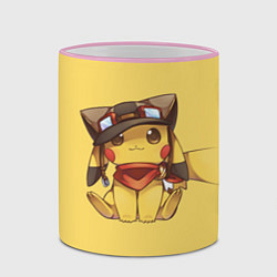Кружка 3D Pikachu, цвет: 3D-розовый кант — фото 2
