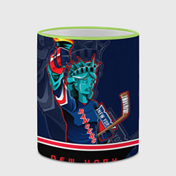 Кружка 3D New York Rangers, цвет: 3D-светло-зеленый кант — фото 2