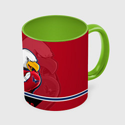 Кружка 3D Washington Capitals, цвет: 3D-белый + светло-зеленый