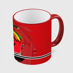 Кружка 3D Chicago Blackhawks, цвет: 3D-красный кант