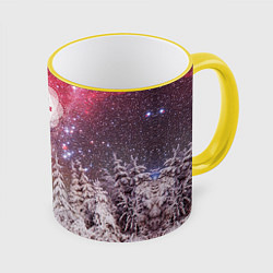 Кружка 3D Лучшей тетё, цвет: 3D-желтый кант