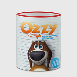 Кружка 3D Ozzy Dog, цвет: 3D-красный кант — фото 2