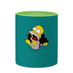 Кружка 3D Alien-Homer, цвет: 3D-белый + светло-зеленый — фото 2