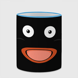 Кружка 3D Mr Popo Face, цвет: 3D-небесно-голубой кант — фото 2