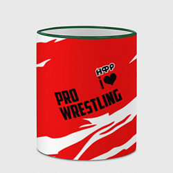 Кружка 3D НФР: Pro Wrestling, цвет: 3D-зеленый кант — фото 2