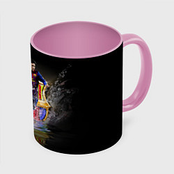 Кружка 3D Messi FCB, цвет: 3D-белый + розовый