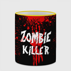 Кружка 3D Zombie Killer, цвет: 3D-желтый кант — фото 2