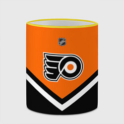 Кружка 3D NHL: Philadelphia Flyers, цвет: 3D-желтый кант — фото 2