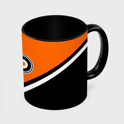 Кружка 3D NHL: Philadelphia Flyers, цвет: 3D-белый + черный