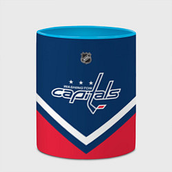 Кружка 3D NHL: Washington Capitals, цвет: 3D-белый + небесно-голубой — фото 2