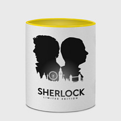 Кружка 3D Sherlock Edition, цвет: 3D-белый + желтый — фото 2