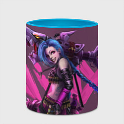 Кружка 3D Jinx, цвет: 3D-белый + небесно-голубой — фото 2