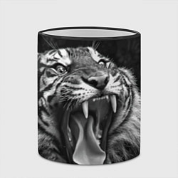 Кружка 3D Гнев тигра, цвет: 3D-черный кант — фото 2