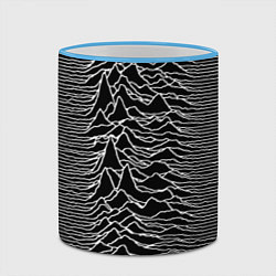 Кружка 3D Joy Division: Unknown Pleasures, цвет: 3D-небесно-голубой кант — фото 2