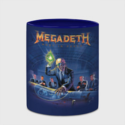 Кружка 3D Megadeth: Rust In Peace, цвет: 3D-белый + синий — фото 2
