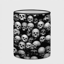 Кружка 3D Черепа на черном, цвет: 3D-черный кант — фото 2