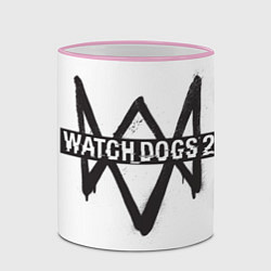 Кружка 3D Watch Dogs 2, цвет: 3D-розовый кант — фото 2