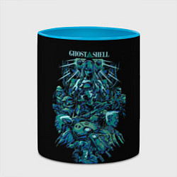 Кружка 3D Ghost In The Shell 7, цвет: 3D-белый + небесно-голубой — фото 2