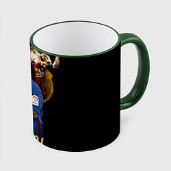 Кружка 3D Messi Star, цвет: 3D-зеленый кант