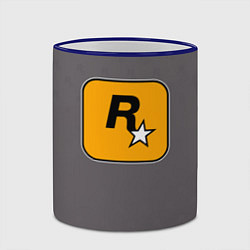 Кружка 3D GTA VI: Rockstar Games, цвет: 3D-синий кант — фото 2