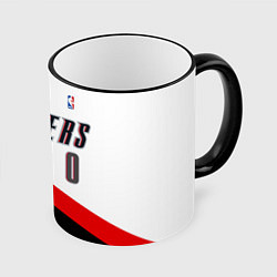 Кружка 3D Portland Trail Blazers 0, цвет: 3D-черный кант