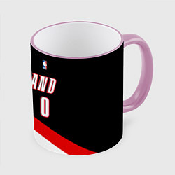 Кружка 3D Portland Trail Blazers 0, цвет: 3D-розовый кант