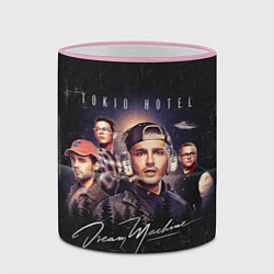Кружка 3D Tokio Hotel: Retro Dream, цвет: 3D-розовый кант — фото 2