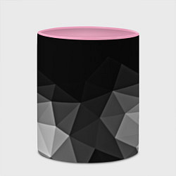 Кружка 3D Abstract gray, цвет: 3D-белый + розовый — фото 2