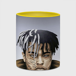 Кружка 3D XXXTentacion, цвет: 3D-белый + желтый — фото 2