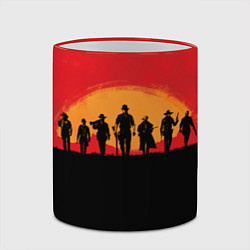 Кружка 3D Red Dead Redemption 2, цвет: 3D-красный кант — фото 2