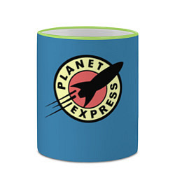 Кружка 3D Planet Express, цвет: 3D-светло-зеленый кант — фото 2