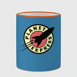 Кружка 3D Planet Express, цвет: 3D-оранжевый кант — фото 2