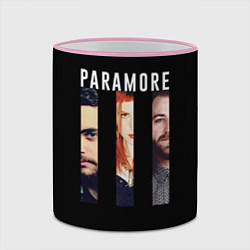 Кружка 3D Paramore Trio, цвет: 3D-розовый кант — фото 2
