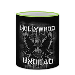 Кружка 3D Hollywood Undead: LA, цвет: 3D-светло-зеленый кант — фото 2