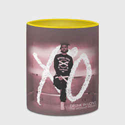 Кружка 3D The Weeknd: Drunk in love, цвет: 3D-белый + желтый — фото 2