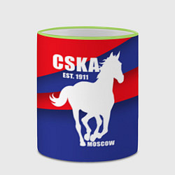 Кружка 3D CSKA est. 1911, цвет: 3D-светло-зеленый кант — фото 2
