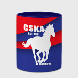 Кружка 3D CSKA est. 1911, цвет: 3D-белый + синий — фото 2