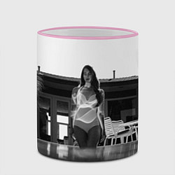 Кружка 3D Lana Del Rey: Water, цвет: 3D-розовый кант — фото 2