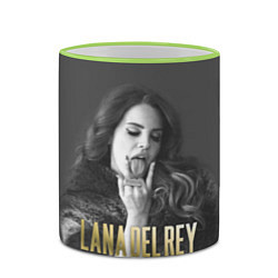 Кружка 3D Lana Del Rey: Sex, цвет: 3D-светло-зеленый кант — фото 2