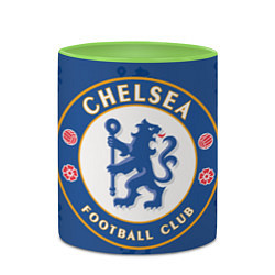 Кружка 3D Chelsea FC: Yokohama Tyres, цвет: 3D-белый + светло-зеленый — фото 2